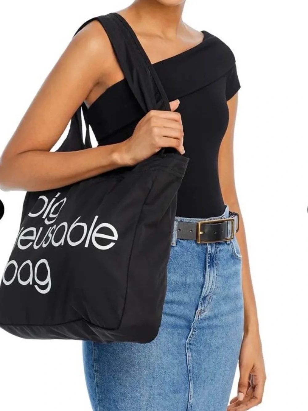 Bloomingdale's x Bibba Black 'Big Reusable Bag' Tote